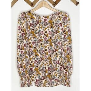 Pleione Floral Puff Sleeve Blouse